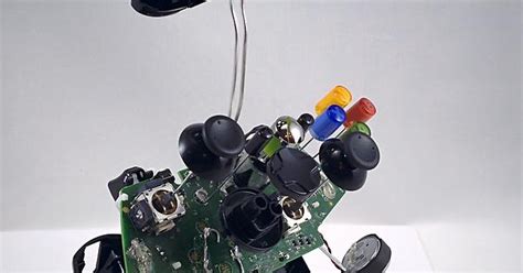Exploded View Model Of An Xbox 360 Controller Diy