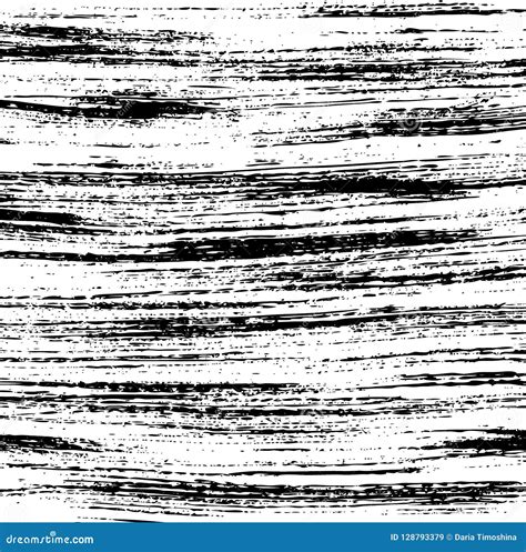 Vector Grunge Background Black And White Brush Stroke Pattern Stock