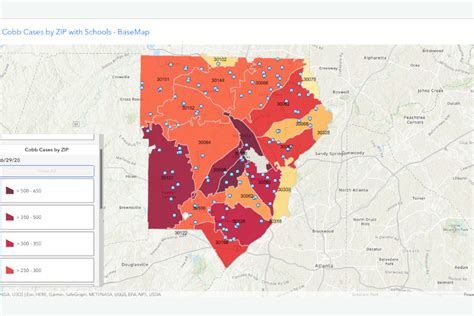 Cobb Gis Creates Interactive Map Of Covid 19 Cases By Zip