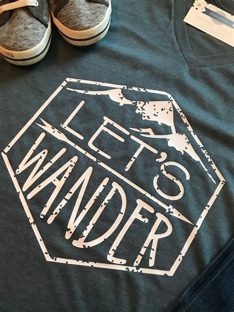 Lets Wander, Lets Wander Tshirt, Vacation Tshirt, Fun Summer Tshirt, Adventure, Outdoor, Hiking 