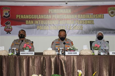 Sosialisasi Tangkal Paham Radikal Bagi Personil Polda Maluku Berita