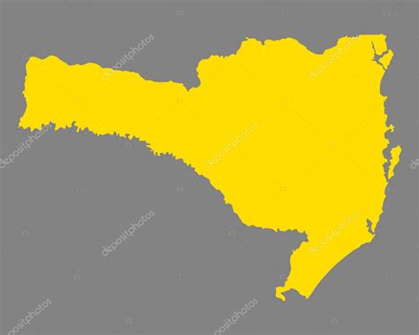 Mapa De Santa Catarina Vetor De Stock Rbiedermann