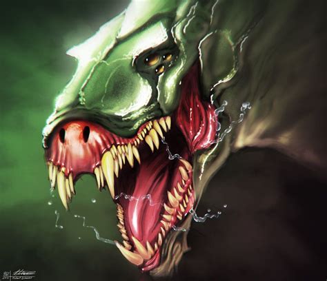 Mutant Dinosaur By Seamonkey1 Fantasy Creatures Creature Design Sci
