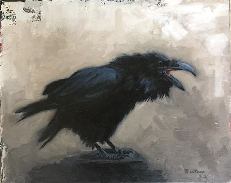 Raven Cry Painting By Ralph Macdonald Pixels