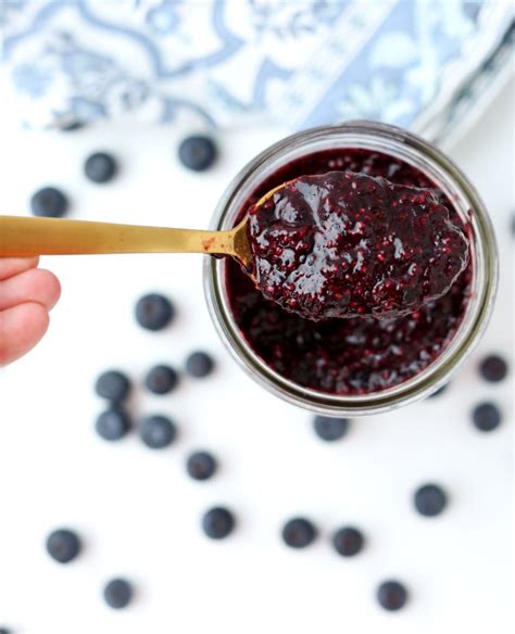 Blueberry Chia Seed Jam Happy Healthy Mama