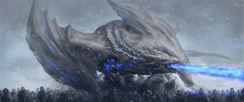 2560x1080 White Walkers Dragon Game Of Thrones 2560x1080 Resolution