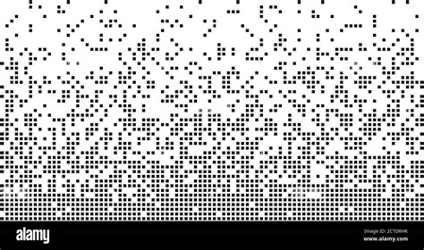 Abstract Pixel Gradient Seamless Horizontal Background Stock Vector