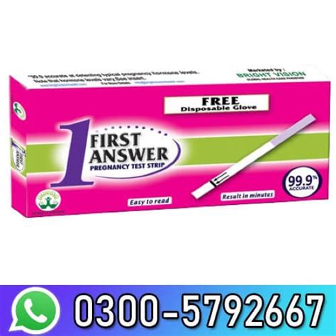 Pregnancy Test Kit Price In Pakistan 0300 5792667 Bright Vision