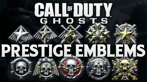 Call Of Duty Ghosts All 10 Prestige Emblems