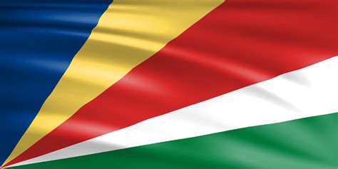 Die flagge für die seychellen, die zeigen, wie die buchstaben sc auf einigen plattformen. Flagge der Seychellen | Wagrati