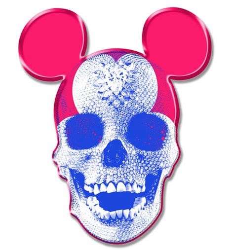 Smiling Skull With Mickey Mouse Style Ears Dad Art Skull Art Norman