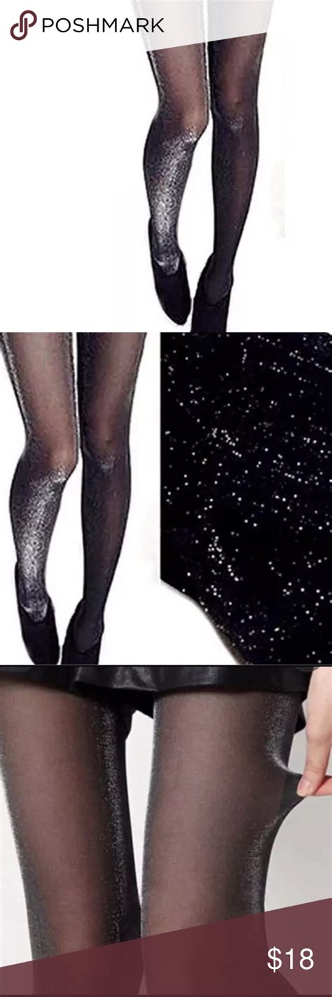 Nwt Shiny Glitter Flossy Pantyhose Stockings Fashion Tights