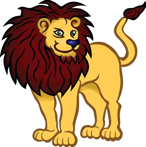 Lion Clipart Clipart Cute African Lion With Head Tilted Graphic