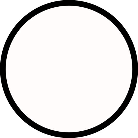 White Circle Outline Svg