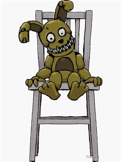 Five Nights At Freddys Fnaf 4 Plushtrap Sticker For Sale By