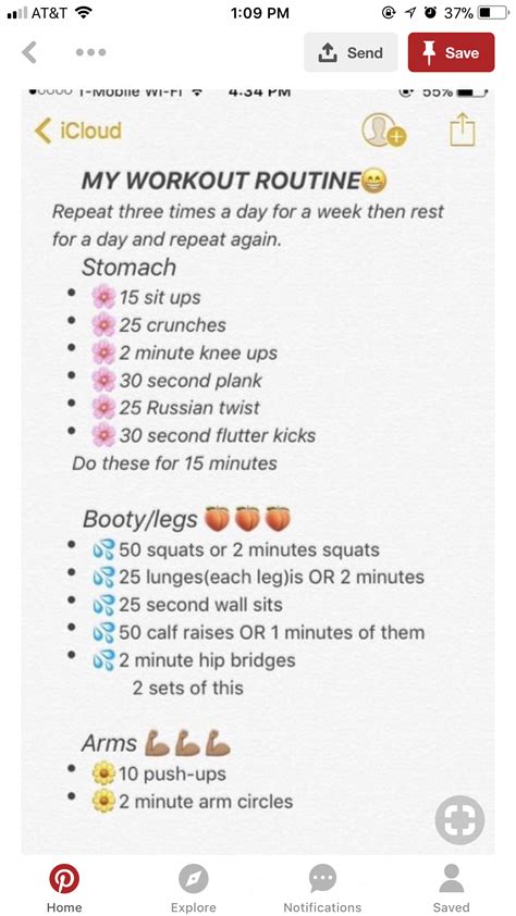 Workout Pictures Pinterest The Flat Abs Workout I Could Totally Do