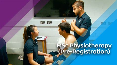 Msc Physiotherapy Pre Registration Youtube