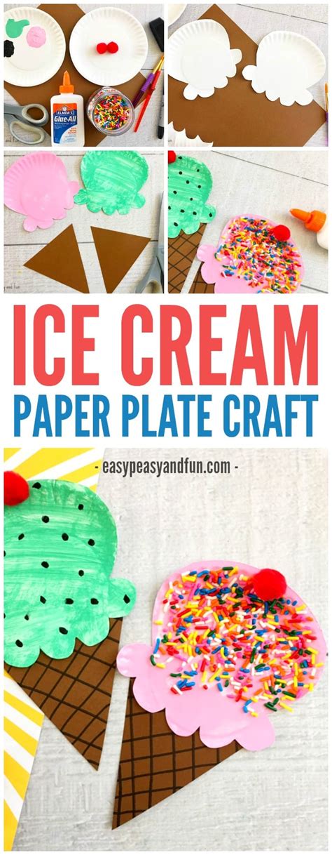 Super Cool Paper Plate Ice Cream Craft A Quick Summer