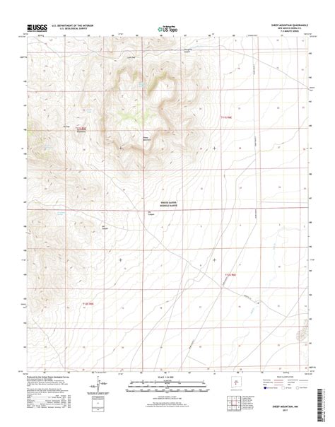 Mytopo Sheep Mountain New Mexico Usgs Quad Topo Map