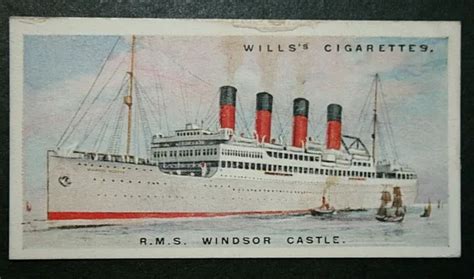 Rms Windsor Castle Union Castle Liner Vintage 1920s Card Oc13 £499