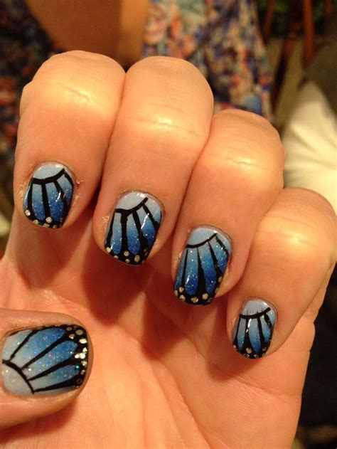 Butterfly Ombré Nail Art Nail Art Ombre Nail Art Ombre Nails