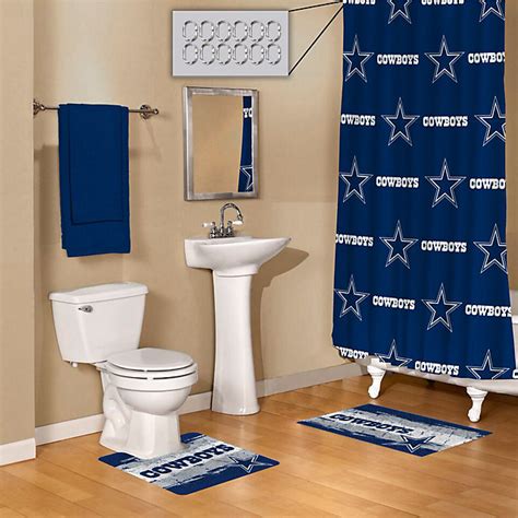 Going to use cowboys shower curtains plans, it in the decorative curtain through thousands of cowboys paintings from the leading trading marketplace from china bathroom decor for and other. Dallas Cowboys 15 Piece Bath Set | Bath | Home & Office ...