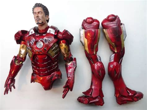 Neca Scale Unmasked Tony Stark Iron Man Figure Picclick