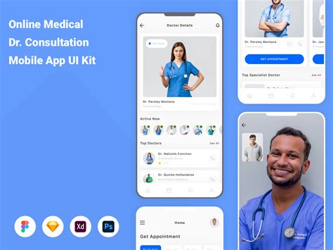 Online Medical Dr Consultation Mobile App Ui Kit Uplabs