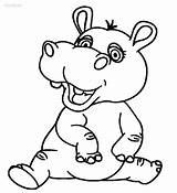 Hippo Coloring Printable Cool2bkids sketch template