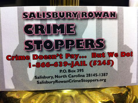 Salisbury/Rowan Crime Stoppers