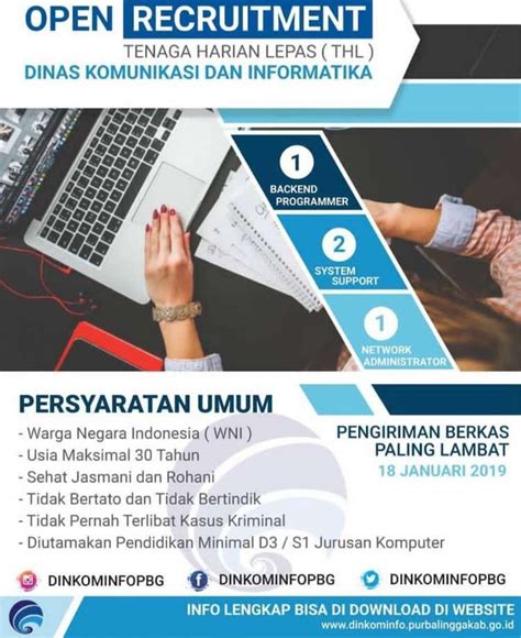Ada perusahaan yang sedang membuka kesempatan lowongan kerja gaji, staf sales, kolektor, community development partner dan banyak lagi di daerah purbalingga. Loker Dinas Purbalingga - Lowongan Kerja Pt Indokores ...