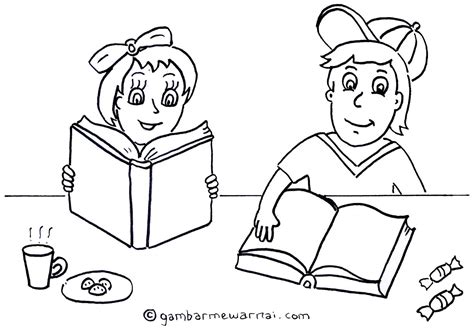 Kumpulan sketsa gambar animasi sobsketsa via sobsketsa.blogspot.co.id. Mewarnai Gambar Anak Membaca Buku | Gambar Mewarnai Unta | Pinterest