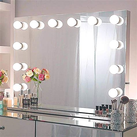 Chende Hollywood Light Makeup Dressing Table Set Mirrors With Dimmer Tabletop Vanity Led Bulbs
