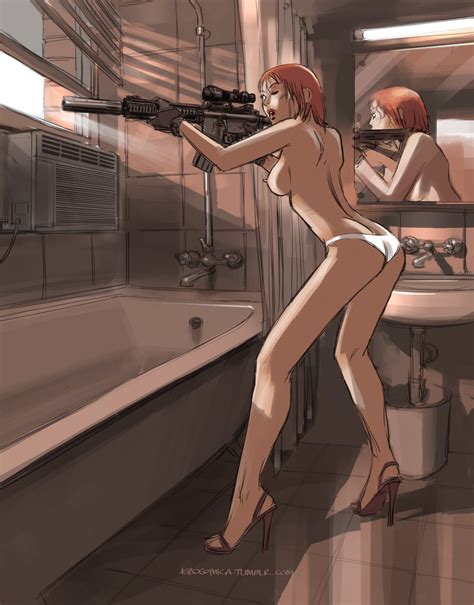 Rule 34 Ass Assassin Au Artist Breasts Gun High Heels Naked Female