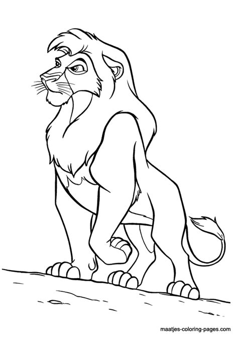 Lion King Kovu Coloring Pages Clip Art Library