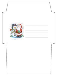 Here you will find a free printable letter and envelope, with easy to make instructions. Free Printable Envelopes | Free christmas printables, Christmas envelope template, Christmas ...