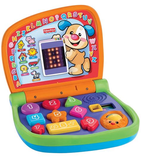 In 1956, the fp was added, fisher price toys shortened to fisher price, and the font was changed as well. Fisher-Price Laugh & Learn Smart Screen Laptop