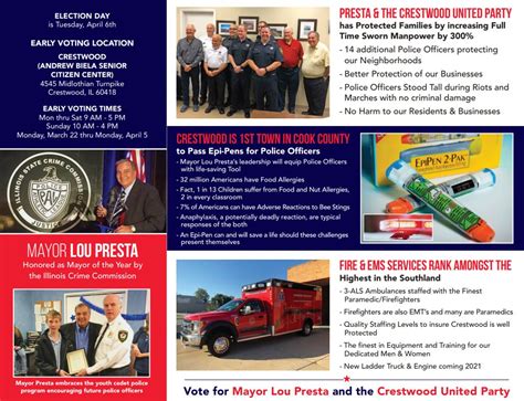 Early Lou Can Do Lou Presta For Crestwood Mayor