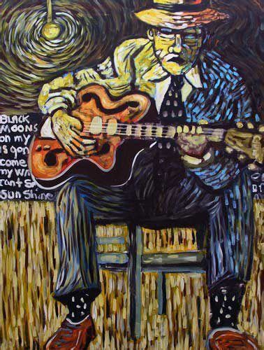 Paintings From The Mississippi Delta On Behance Guitar Art Painting