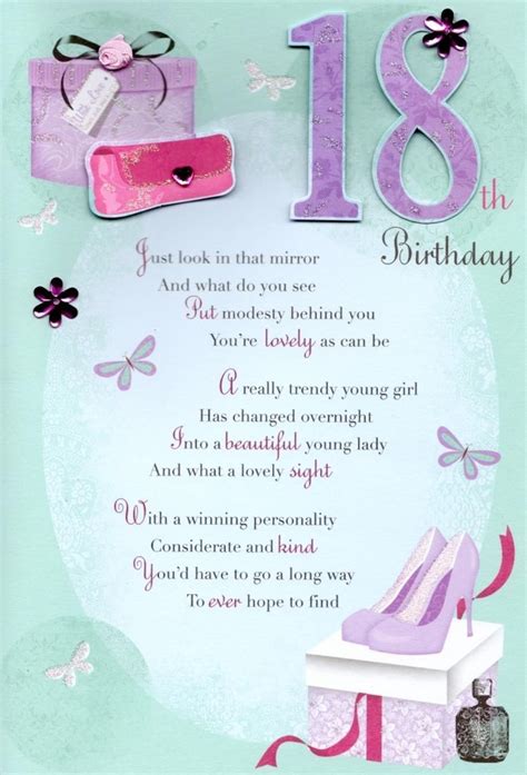 Pin By Terry On Birthday Cards Happy 18th Birthday Quotes Happy