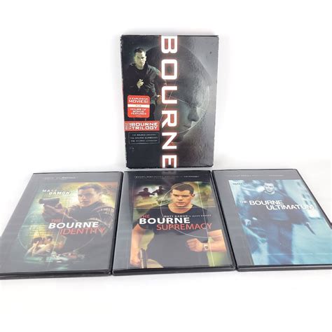 The Bourne Trilogy Dvd 2008 3 Disc Set Complete Excellent 25195052047 Ebay