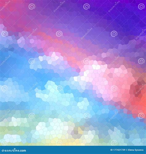 Abstract Geometric Image Of The Sky And Clouds Stock Illustration