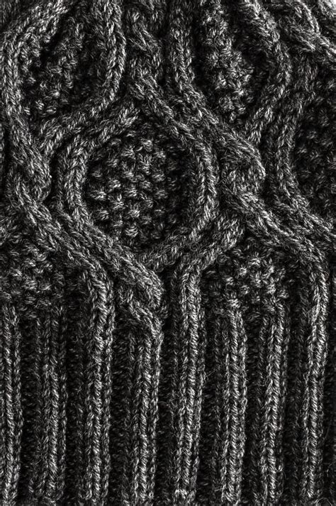 The Texture Of The Black Knit Fabric Stock Photo Image Of Hobby