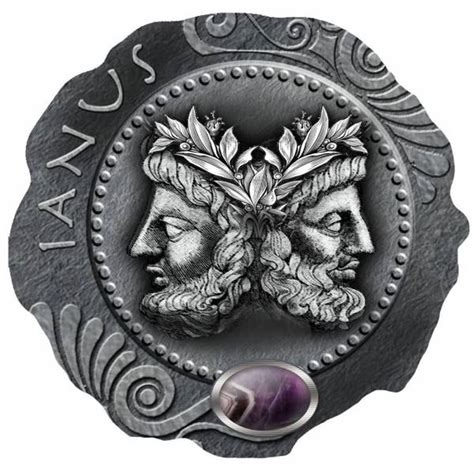 Janus The Roman God Of Beginnings And Endings Appears As Two Heads Or
