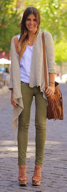 Style Fascinations Army Green White And Cream Outfit