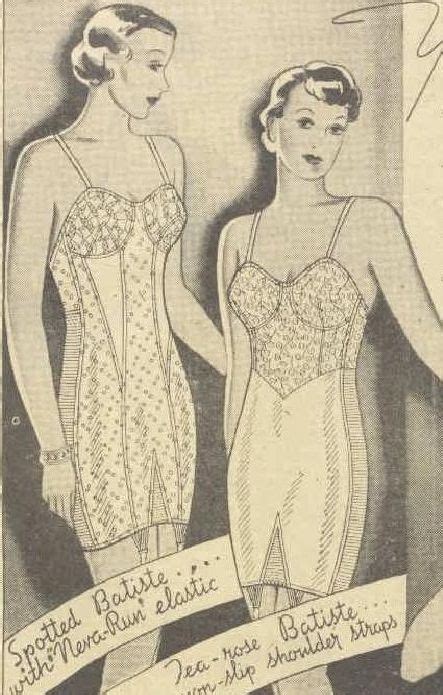 1930s Girdles Graphic Foundation Garment Vintage