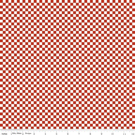 Red And White Checkerboard Fabric Riley Blake C4126 Red On Our