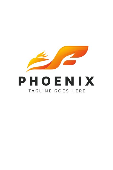 Phoenix rising wings logo design vector stock vector (royalty free) 703712137. Phoenix Bird Logo Template #68662