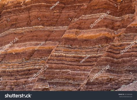 Fault Lines Colorful Layers Sandstone Useful Stock Photo Edit Now