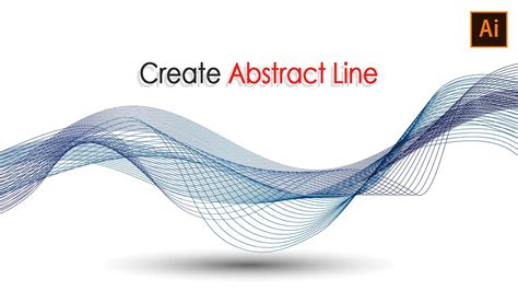 Create Abstract Line Adobe Illustrator Tutorial Youtube